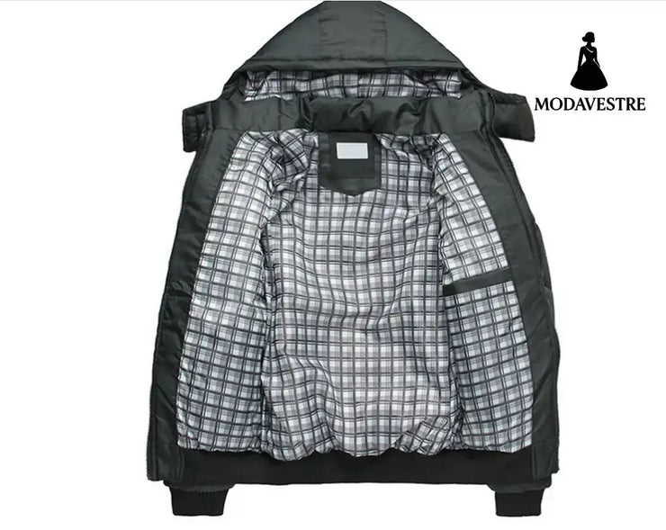 Men’s cotton clothing Autumn and winter hooded Korean version of the thick cotton jacket explosion models middle-aged