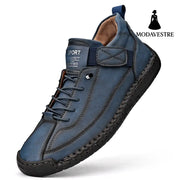 Men's mid top Martin boots outdoor casual workwear stitched men's shoes - MODAVESTRE