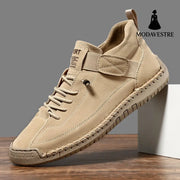 Men's mid top Martin boots outdoor casual workwear stitched men's shoes - MODAVESTRE
