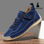 Men's mid top Martin boots outdoor casual workwear stitched men's shoes - MODAVESTRE