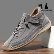 Men's mid top Martin boots outdoor casual workwear stitched men's shoes - MODAVESTRE