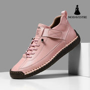 Men's mid top Martin boots outdoor casual workwear stitched men's shoes - MODAVESTRE
