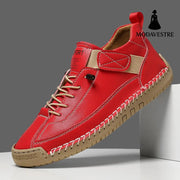 Men's mid top Martin boots outdoor casual workwear stitched men's shoes - MODAVESTRE