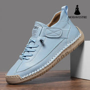 Men's mid top Martin boots outdoor casual workwear stitched men's shoes - MODAVESTRE