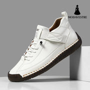 Men's mid top Martin boots outdoor casual workwear stitched men's shoes - MODAVESTRE