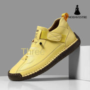 Men's mid top Martin boots outdoor casual workwear stitched men's shoes - MODAVESTRE