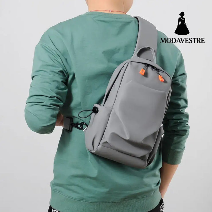 Men’s sports chest bag shoulder bag simple men’s crossbody bag fashionable small shoulder bag