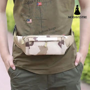 Men’s waist bag mobile phone bag multifunctional sports and leisure men’s bag outdoor camouflage bag