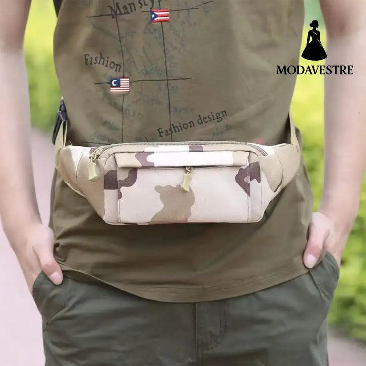 Men’s waist bag mobile phone bag multifunctional sports and leisure men’s bag outdoor camouflage bag