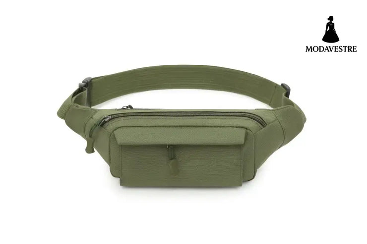 Men’s waist bag mobile phone bag multifunctional sports and leisure men’s bag outdoor camouflage bag army green