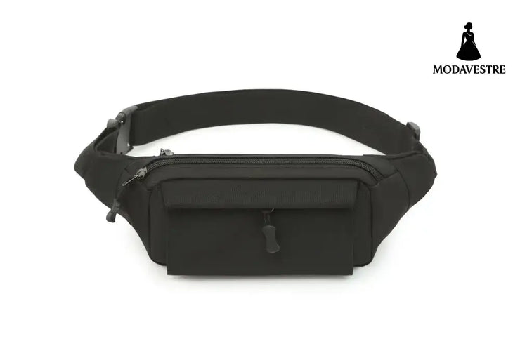Men’s waist bag mobile phone bag multifunctional sports and leisure men’s bag outdoor camouflage bag black