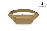 Men’s waist bag mobile phone bag multifunctional sports and leisure men’s bag outdoor camouflage bag khaki