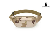 Men’s waist bag mobile phone bag multifunctional sports and leisure men’s bag outdoor camouflage bag Khaki camouflage