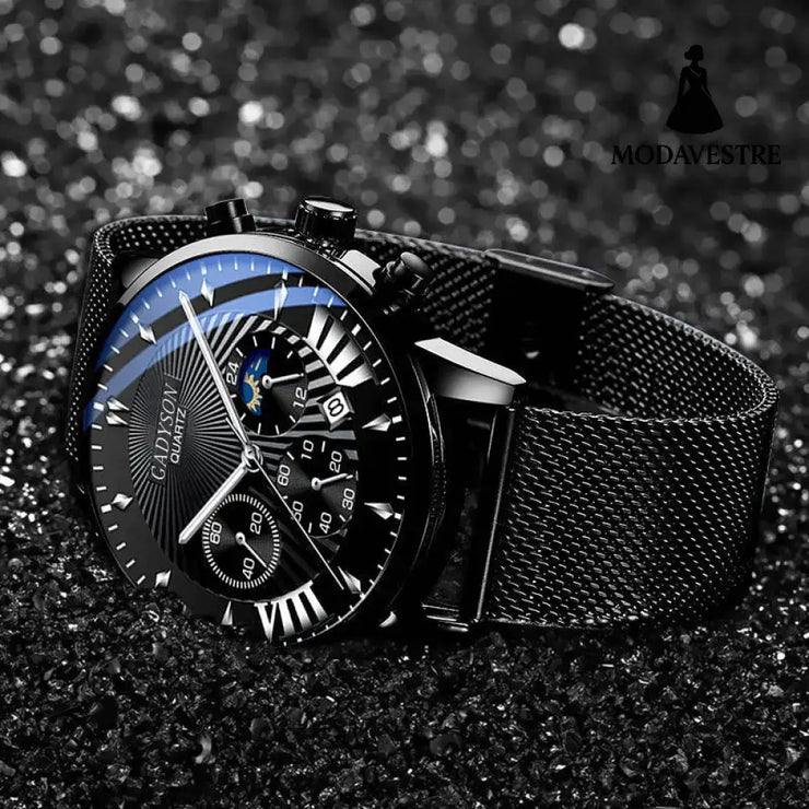 Men’s watch high-end buckle steel watch Accessory