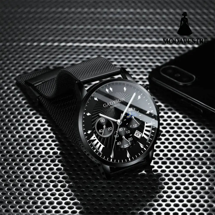 Men’s watch high-end buckle steel watch Accessory