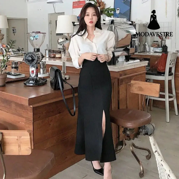 Mermaid skirt skirt suit