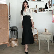 Mermaid skirt skirt suit