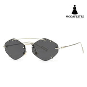 Metal Frameless Sun Glasses Women