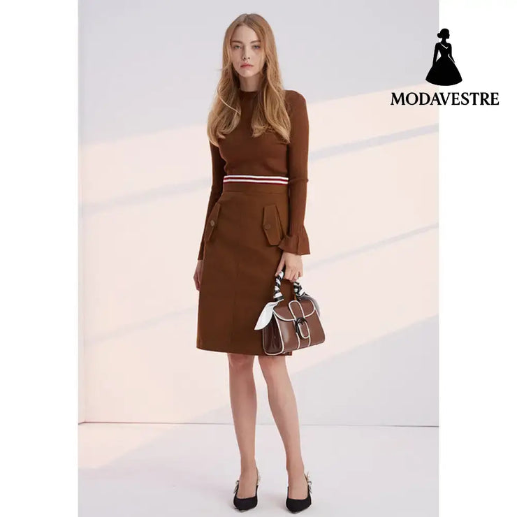 Mid skirt one step skirt Yeloow / L