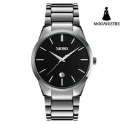 Moment Beauty Fashion Men’s Brand Watch Waterproof Korean Style Trendy Steel Band Quartz Watch F