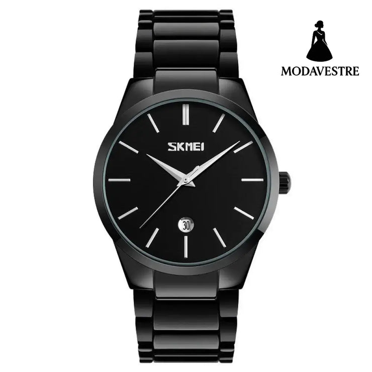 Moment Beauty Fashion Men’s Brand Watch Waterproof Korean Style Trendy Steel Band Quartz Watch L