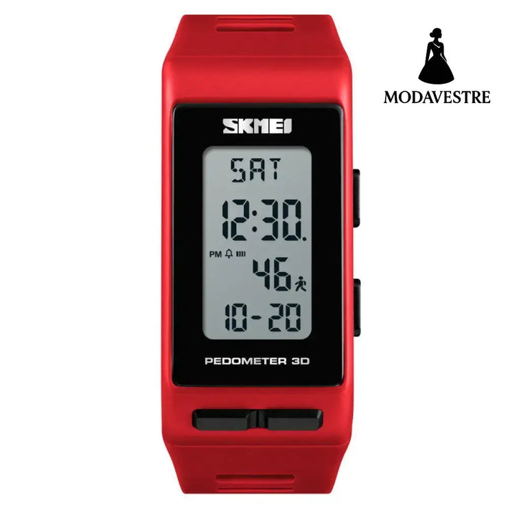 Moment Beauty Outdoor Sports Fashion Trend Electronic Watch Red