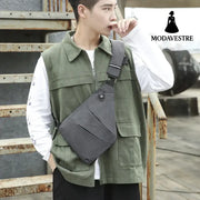 Multi functional sports waist bag single shoulder anti-theft bag lightweight and close fitting chest bag