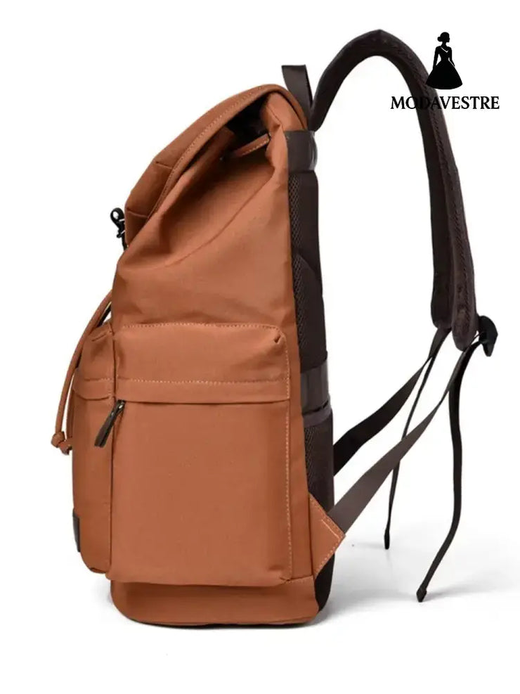 Multi Pockets Adjustable Strap Canvas Backpack Bag