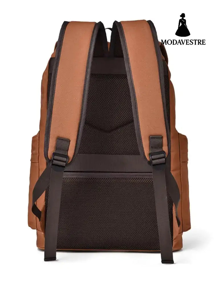 Multi Pockets Adjustable Strap Canvas Backpack Bag