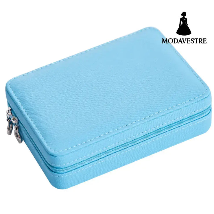 Multifunctional Jewelry Storage Box For Earrings Earrings Rings Blue / A
