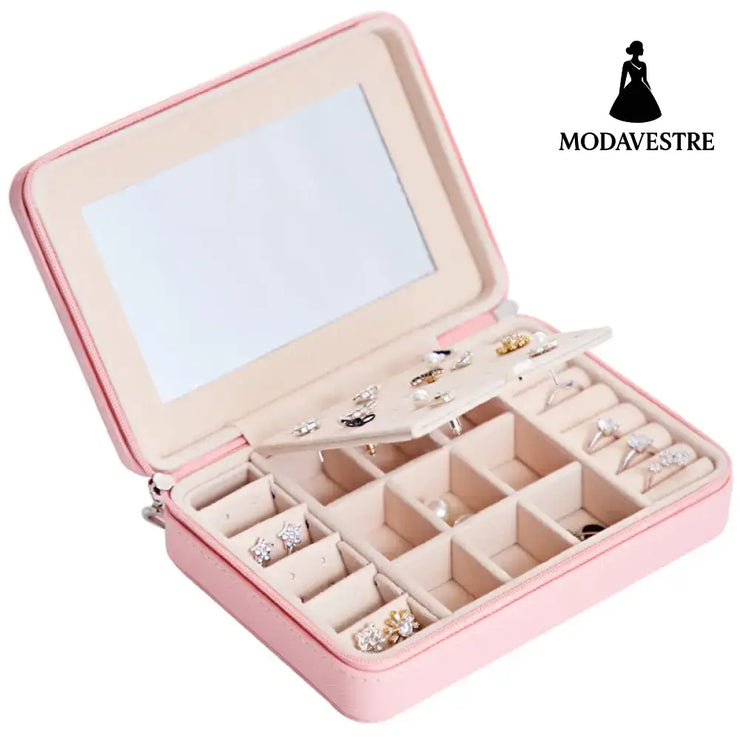 Multifunctional Jewelry Storage Box For Earrings Earrings Rings Pink / A