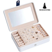 Multifunctional Jewelry Storage Box For Earrings Earrings Rings White / A