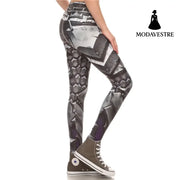 New Arrival Brand Legins COMIC ARMOR LEGGING Printed Women Leggings High Waist Leggins Sexy Slim Women Pants - MODAVESTRE