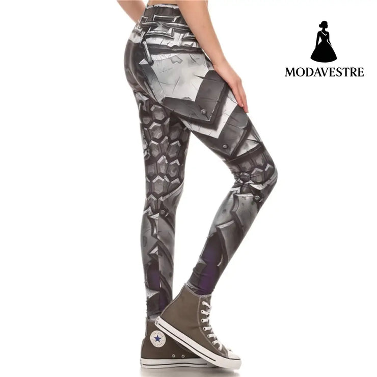 New Arrival Brand Legins COMIC ARMOR LEGGING Printed Women Leggings High Waist Leggins Sexy Slim Women Pants - MODAVESTRE