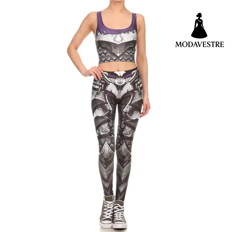 New Arrival Brand Legins COMIC ARMOR LEGGING Printed Women Leggings High Waist Leggins Sexy Slim Women Pants - MODAVESTRE