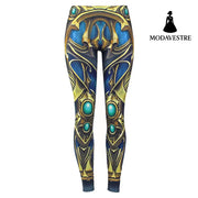 New Arrival  Leggings Women Armor Digital Print Sapphire Metal P[lus Size Fitness Leggins Workout Pants Legging - MODAVESTRE