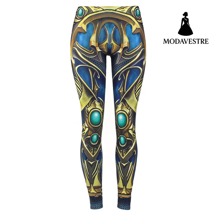 New Arrival  Leggings Women Armor Digital Print Sapphire Metal P[lus Size Fitness Leggins Workout Pants Legging - MODAVESTRE