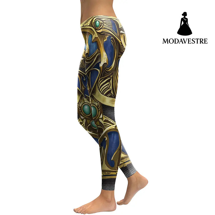 New Arrival  Leggings Women Armor Digital Print Sapphire Metal P[lus Size Fitness Leggins Workout Pants Legging - MODAVESTRE