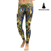 New Arrival  Leggings Women Armor Digital Print Sapphire Metal P[lus Size Fitness Leggins Workout Pants Legging - MODAVESTRE