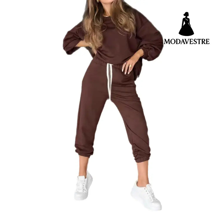 New Autumn Loose Leisure Suit 2-piece Set Women’s Clothing