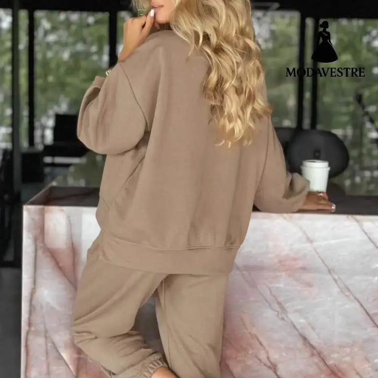 New Autumn Loose Leisure Suit 2-piece Set Women’s Clothing