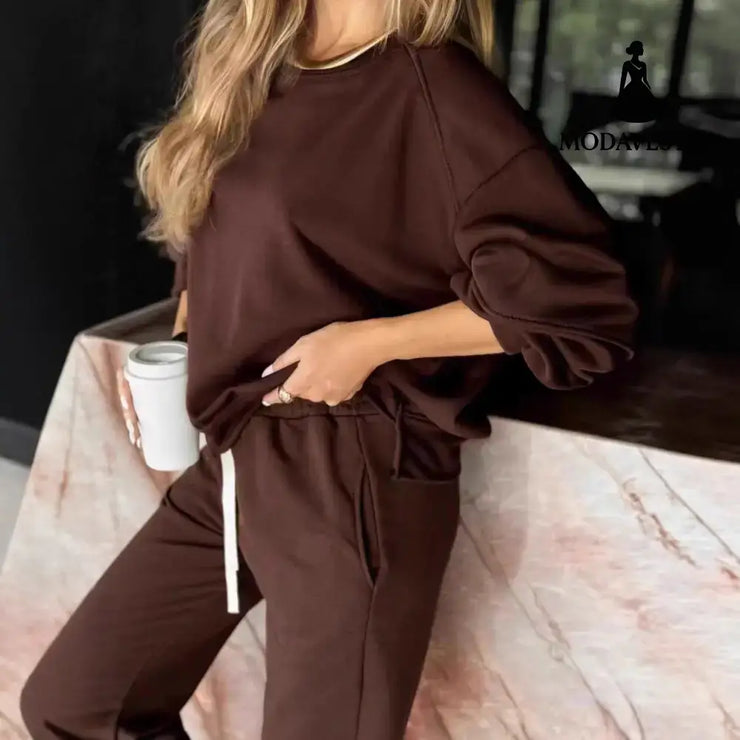New Autumn Loose Leisure Suit 2-piece Set Women’s Clothing