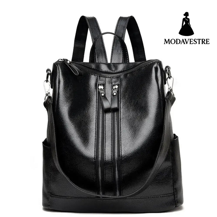 new backpack women s casual fashion handbag bag bag all-match tide Backpack Black