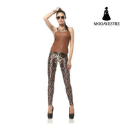 New Design Fashion 3D Digital Snakeskin Legins Slim Leggins Printed Women Leggings Women Pants - MODAVESTRE