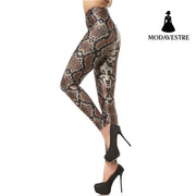 New Design Fashion 3D Digital Snakeskin Legins Slim Leggins Printed Women Leggings Women Pants - MODAVESTRE