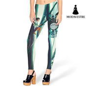 New Design Fashion Slim Spirited Away Totoro Legins Castle In The Sky Leggins Printed Women Leggings Woman Pants - MODAVESTRE