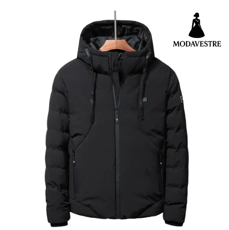 New Men Women Cotton Coat USB Smart Electric Heated Jackets Winter Thicken Down Hooded Outdoor Hiking Ski Clothing 7XL