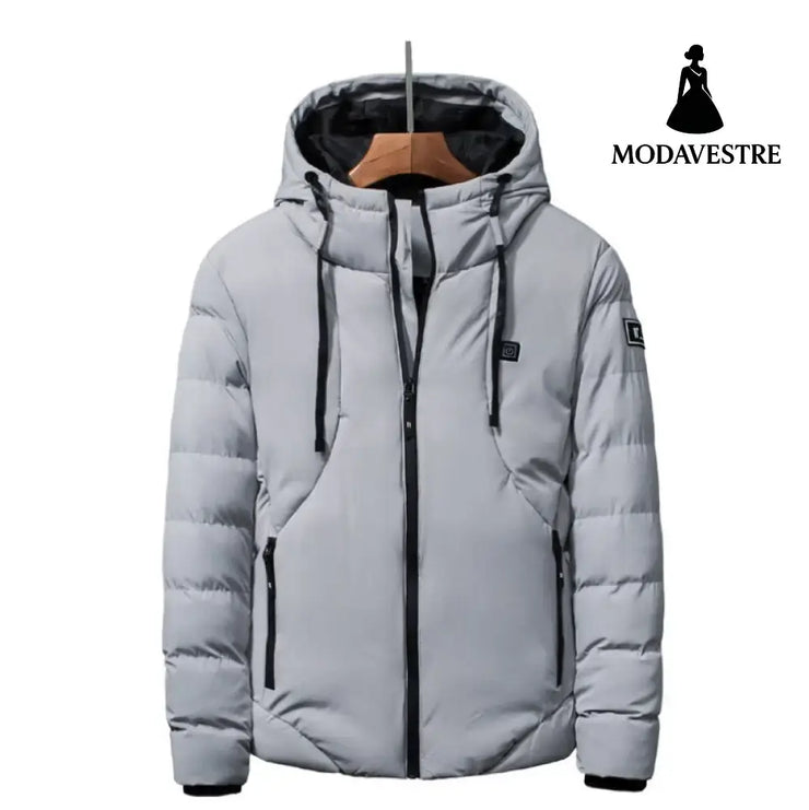 New Men Women Cotton Coat USB Smart Electric Heated Jackets Winter Thicken Down Hooded Outdoor Hiking Ski Clothing 7XL