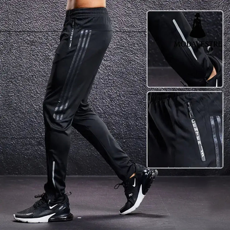 New Sport Pants Men Running Pants With Zipper Pockets Training and Joggings Men Pants Soccer Pants Fitness Pants For Men