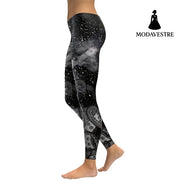 New Style Leggings Women Galaxy Space Legging Fitness Digital Print Slim Elastic Workout Plus Size Pants Legins - MODAVESTRE